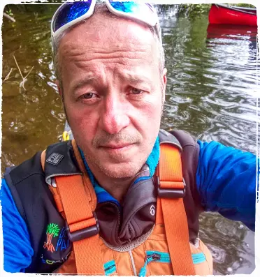 henry posing with a lifejacket