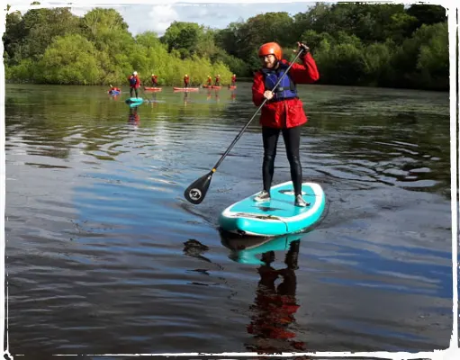 paddle boarding